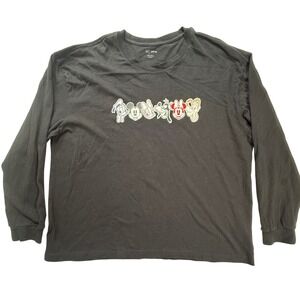 Gap Disney Mickey‎ Mouse Friends Long Sleeve T-Shirt Black XXL Tall 710875-02